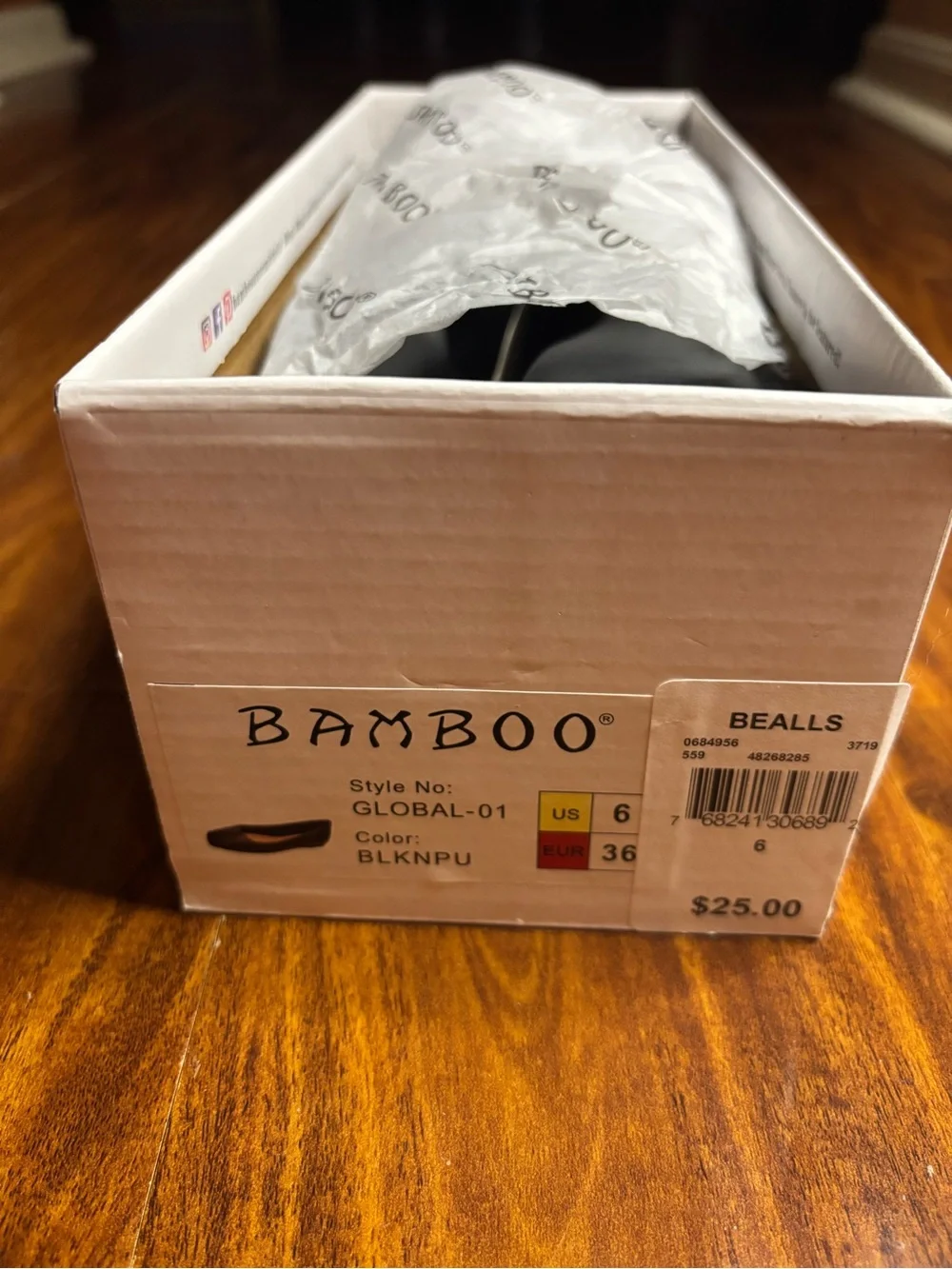 BAMBOO Black Flat Slip ons